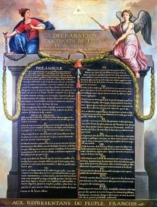 Jean-Jacques-Francois Le Barbier, 1789, declaration of the rights of Man, France